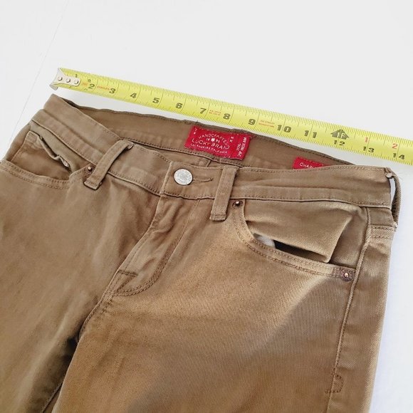 Lucky Brand Jeans Charlie Super Skinny Olive Green 26 - Picture 10 of 12
